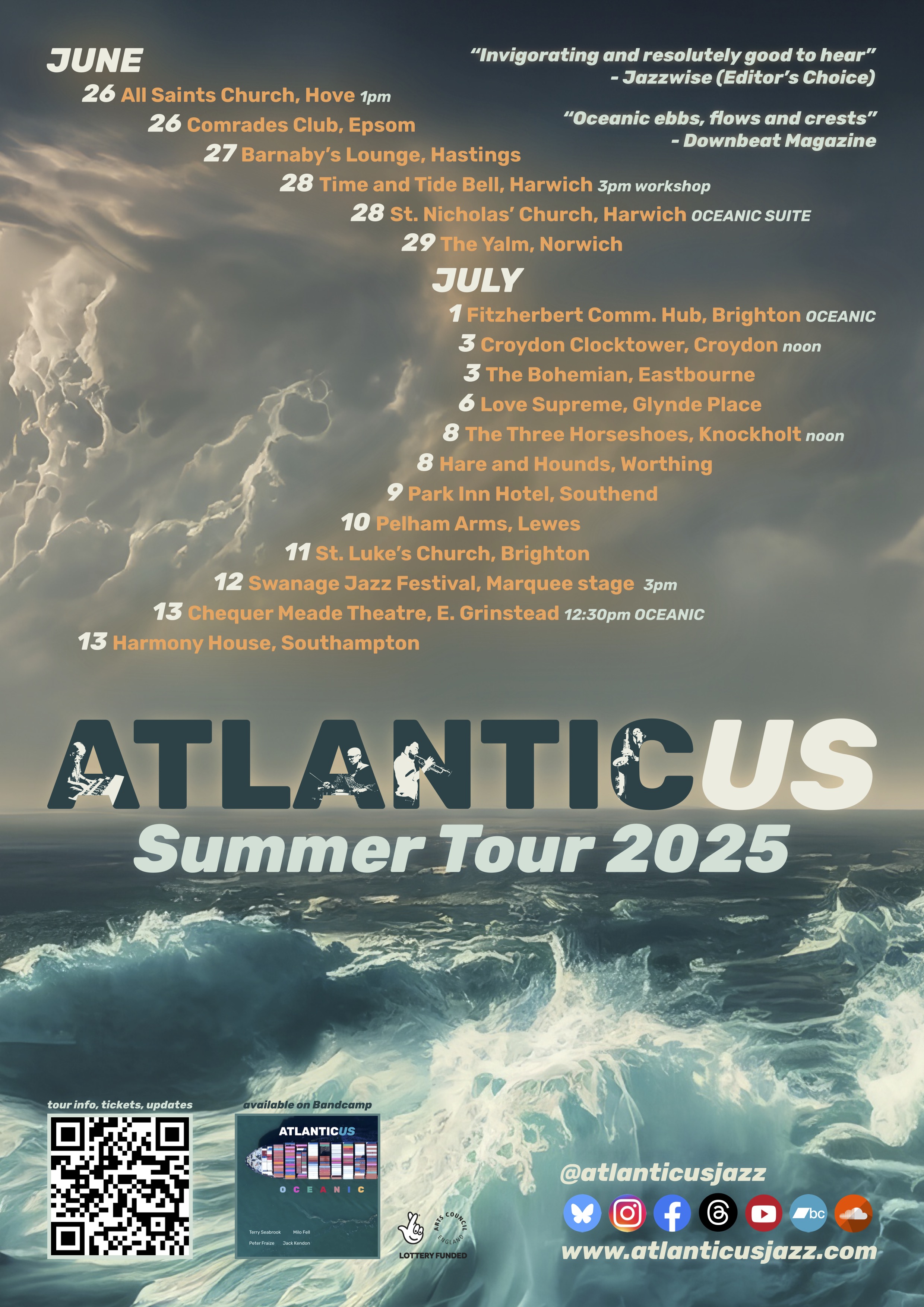 Atlanticus 2025 Tour poster